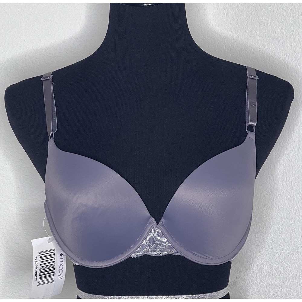 Maidenform Sz 36D Push Up Convertible Shaping Underwire T-Shirt Bra‎ 05809 Gray